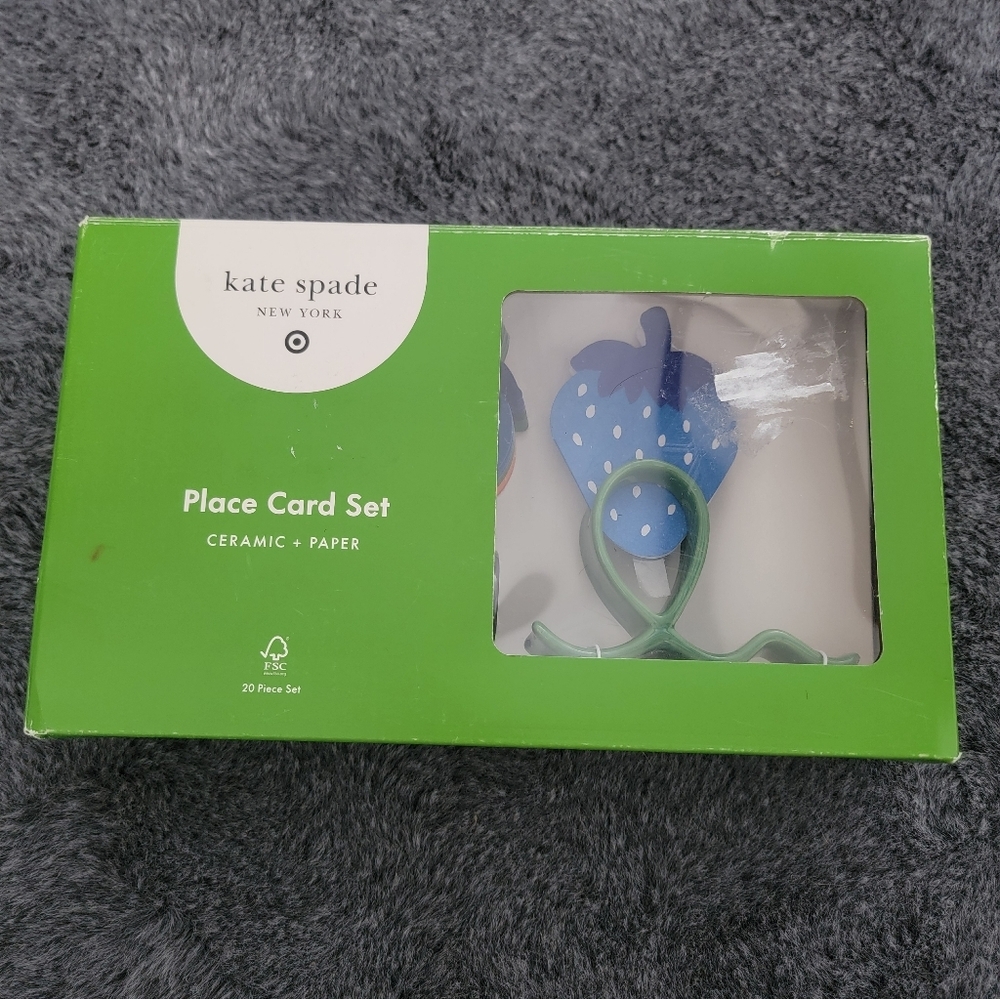Kate Spade Ceramic Place Card Set 20 Piece NIB